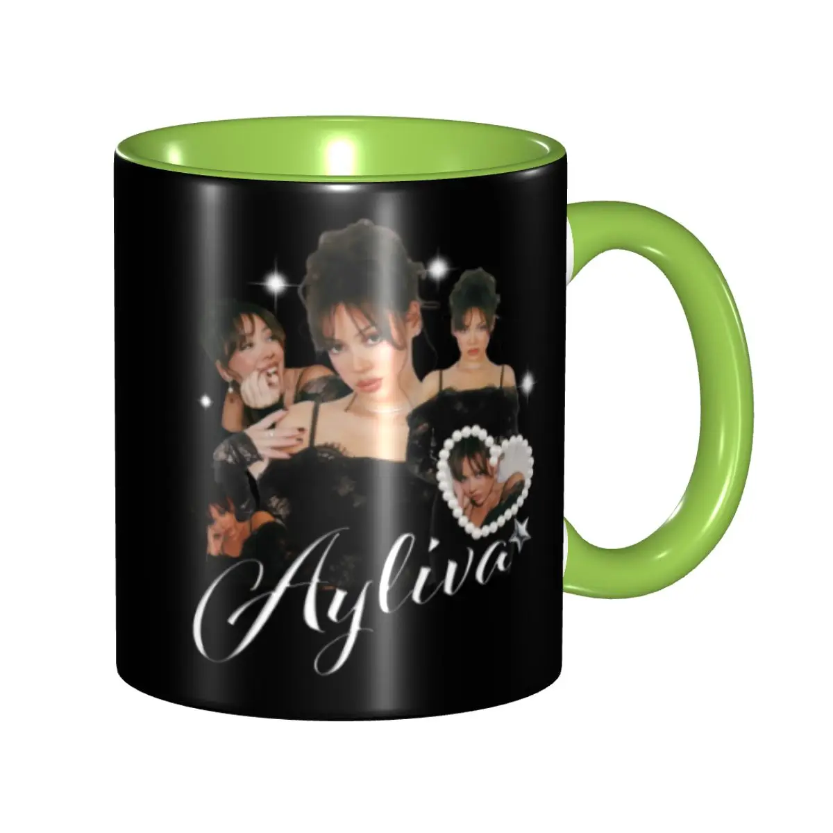 

German Singer Ayliva Coffee Mugs DIY Customized Ceramic Milk Tea Mug