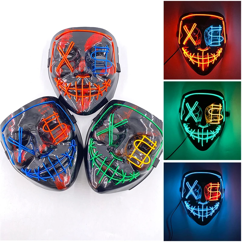 Masque sans fil intégral Purge - Led Purge Mask Halloween avis et prix
