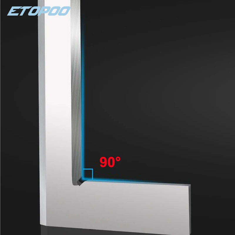 63x40mm 80x50mm125x80mm Precision Knife Edge Square Ruler 90 Degree Right Angle Ruler Engineer MeasuringTool
