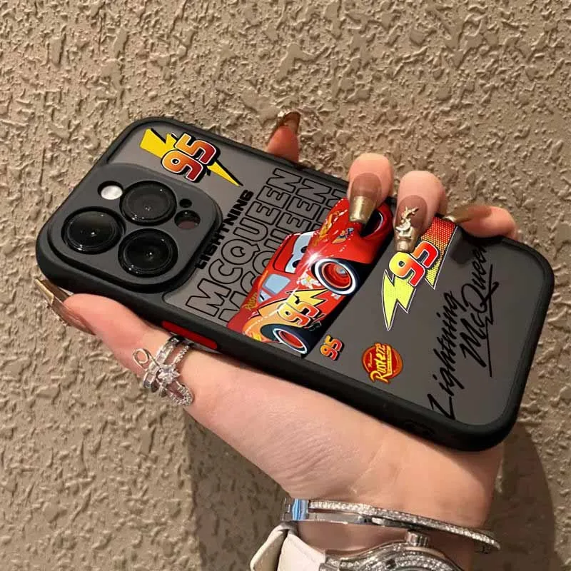 Etui na telefon Lightning McQueen Anime do Oppo Realme 15 13 12 11 10 9 9i 8 C75 C53 C55 C35 C21Y Neo2 Pro Plus 4G 5G Matte Cover