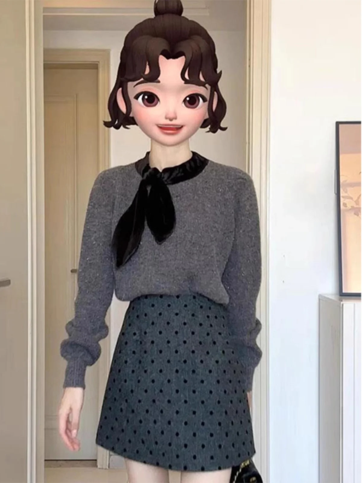 

Retro Knot Sweater Women's Autumn Winter New Design Ele Unique Super Beautiful Slim Fit Top Polyester Fiber Long Sve r...