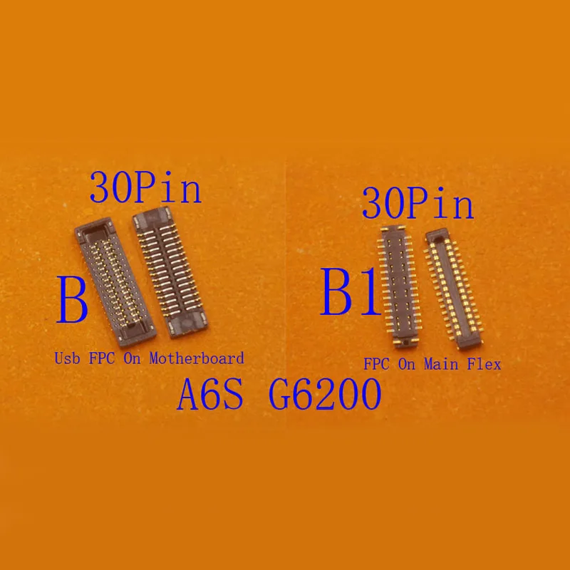 2-50Pcs Charging Lcd Display Usb Charger FPC Connector Plug For Samsung Galaxy A10S A107 A6S A20S A207 M15 M16 G6200 30 40 Pin