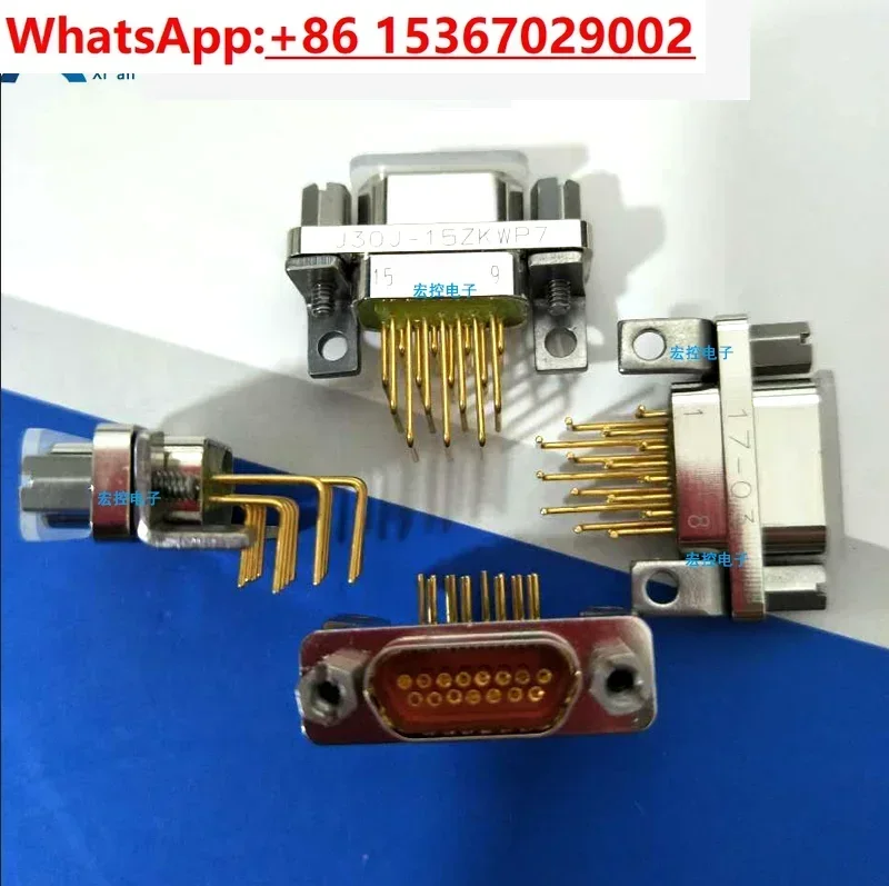 Conector retangular J30J-15TJ/ZK-Q8 tomada de 15 núcleos