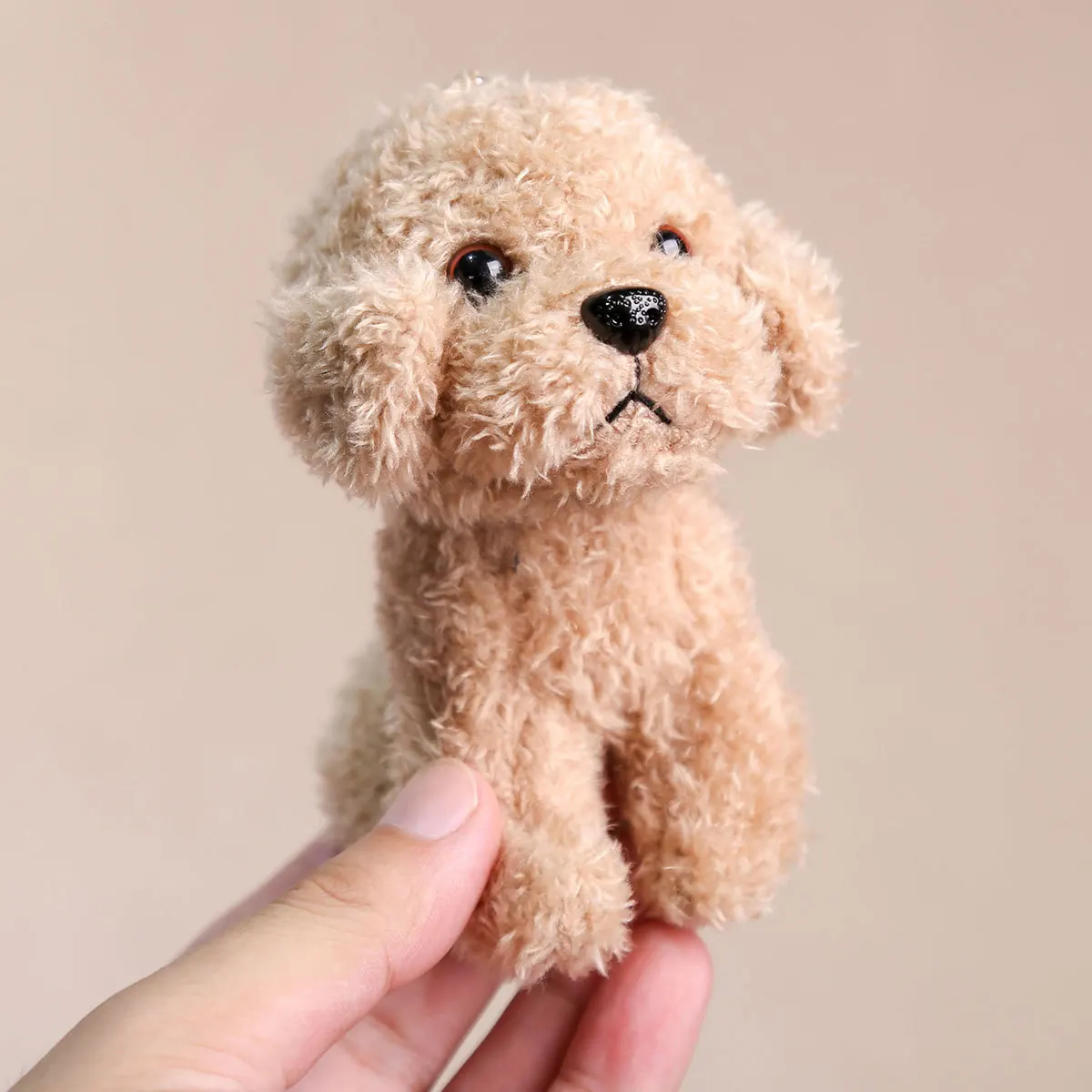 Mignon Teddy chien en peluche poupée pendentif créatif sac à dos décoration pendentif dessin animé Animal chiot en peluche poupée cadeau d'anniversaire pour enfants