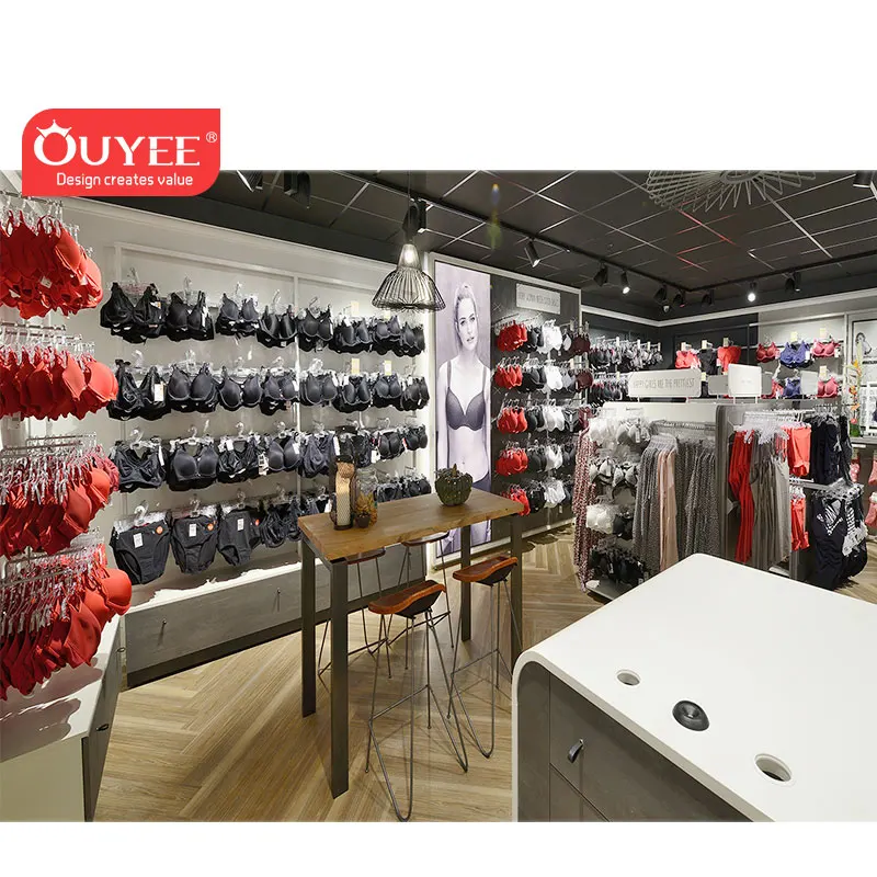 

Customized-Customized Modern Lingerie Shop Fitting Counter Underwear Store Design