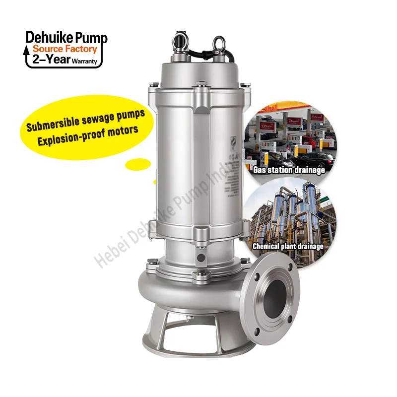 

High Quality Float Switch Pump Sewage Submersible Electric Stainless Steel Sewage Pump With Cutter