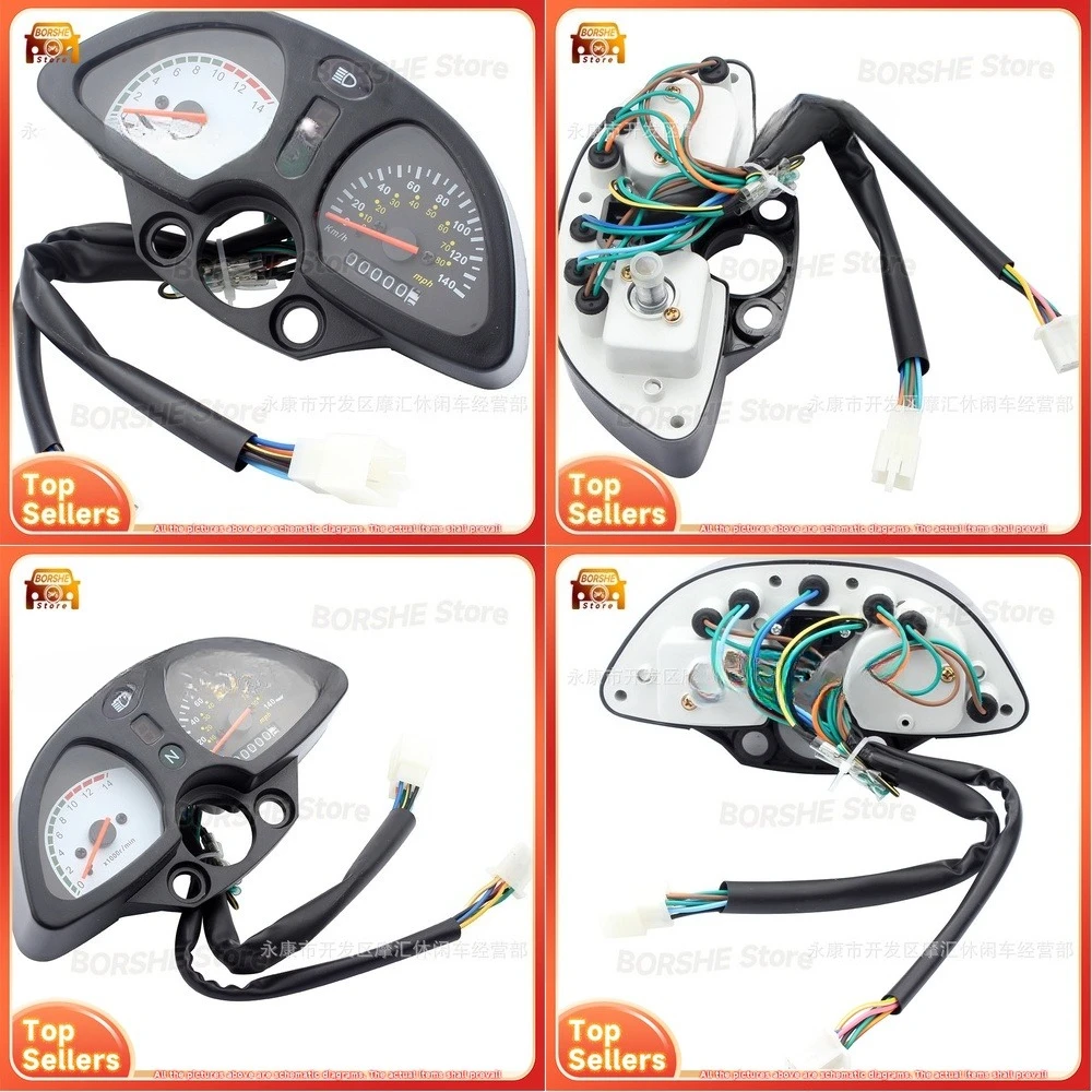 

2026 Motorcycle Speedometer Odometer Gauge Instrument Compatible with ZONGSHEN LONCIN LIFAN IRBIS TTR250 Suitable for Universal