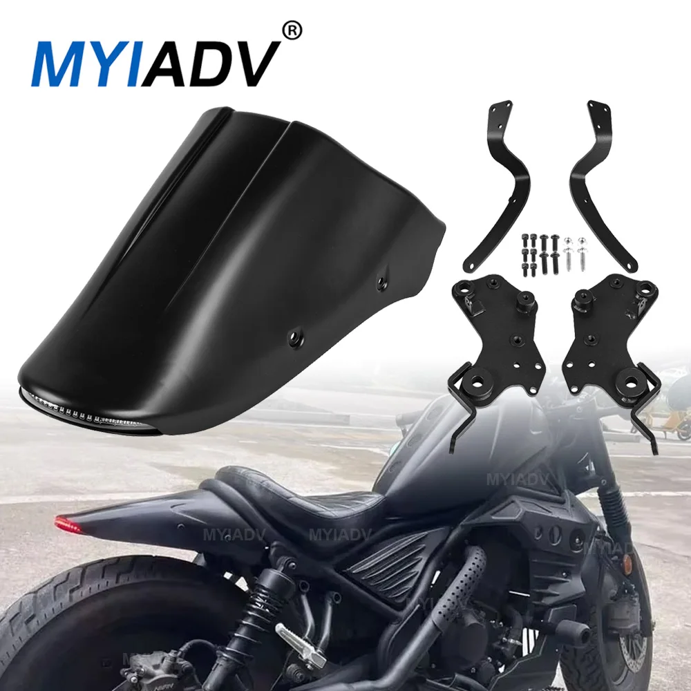 

For Honda Rebel CMX 300 500 CMX300 CMX500 2017-2023 2024 Motorcycle Rear Tail Tidy Fender Short Mudguard Eliminator Led Fairing