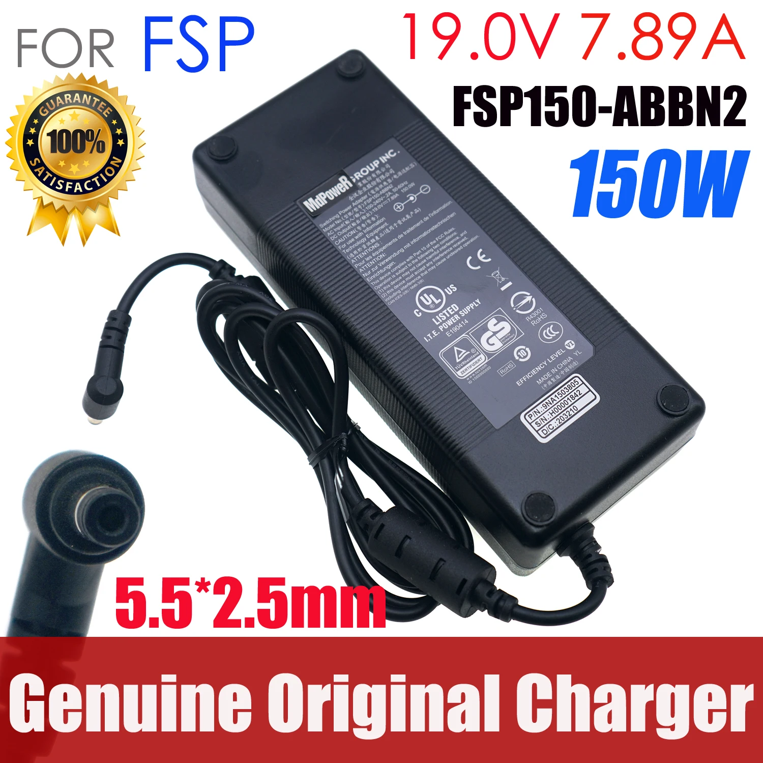 

Оригинальный импульсный адаптер переменного тока FSP FSP150-ABAN1 FSP150-ABBN2 FSP135-RSEBN2 FSP150-ABBN3 FSP150-ABAN3 для MACHENIKE F117-F2K