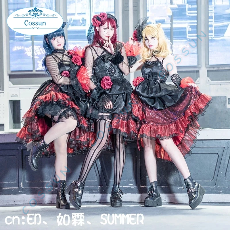 

Аниме Lovelive! Костюм для косплея Unit Live Adventure 2020 концерт GK Devil Kiss Yoshiko Мари Рико