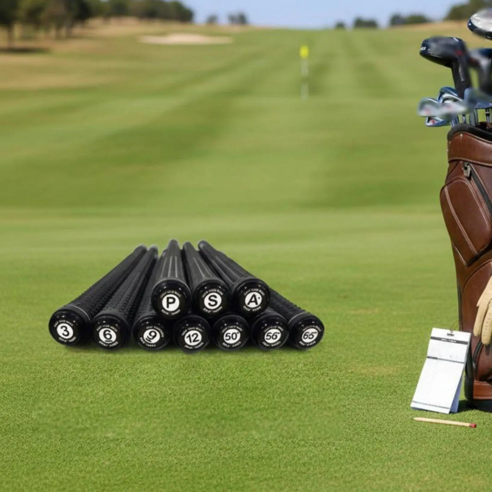 High Visibility Numbered Golf Club Mark Grip Tag Golf Accessories for Quick Identification on Course