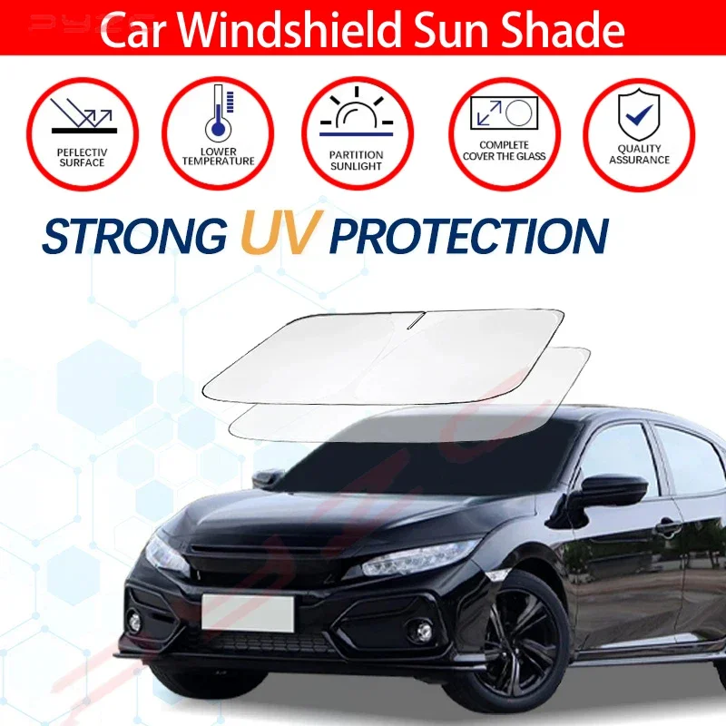 

Windshield Sun Shade For Honda Civic 8th 9th 10th 11th Sunshade Sun Visor Protector Foldable Blocks UV Rays Keep Your Car Cooler
