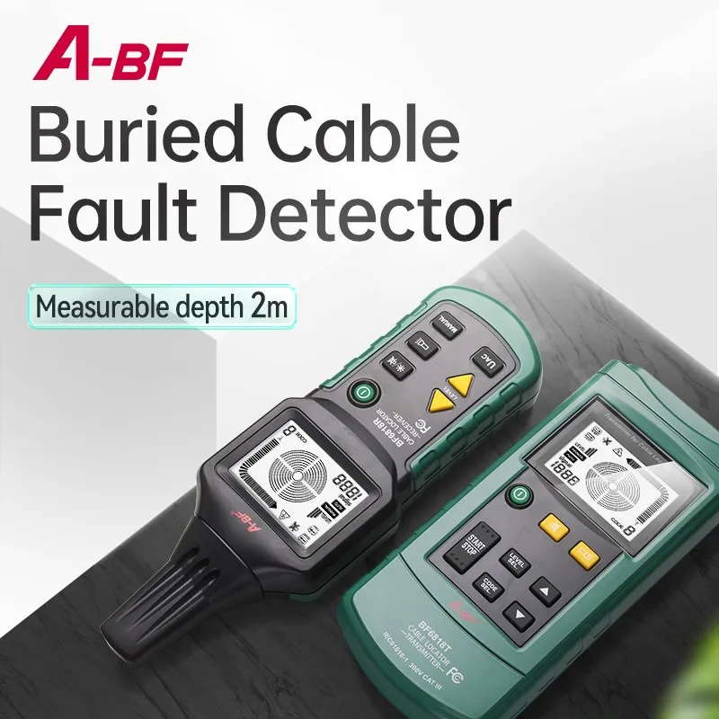 A-BF BF6818 Cable Line Detector 12~400V Metal Tube Optical Detector Underground Troubleshooting Pipeline Wire Finder MS6818