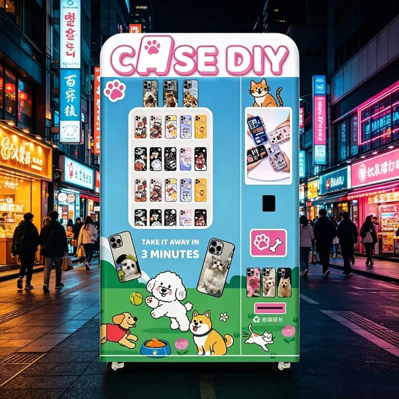 Innovative Interactive Custom Touch Screen Service UV DIY Technology Mobile Cell Phone Case DIY Vending Machine FL Customized
