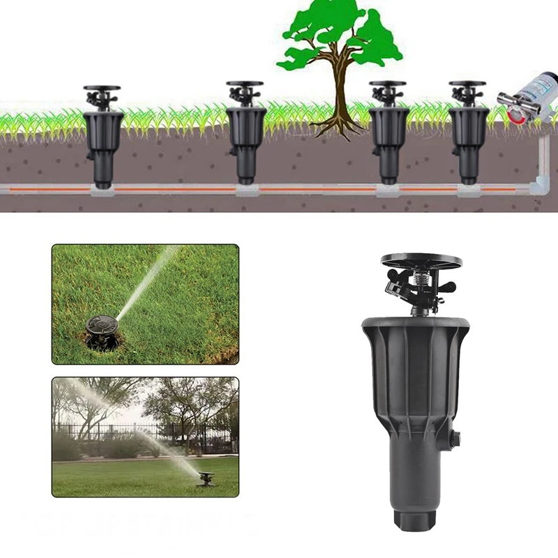 Hot 2X 1/2Inch 3/4Inch Thread -Up Sprinkler Course Lawn Irrigation Sprinklers Garden Watering Cooling -Up Sprayers