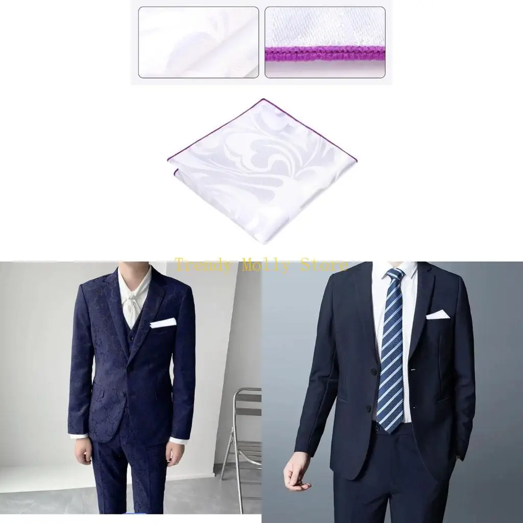 

N5KB Quick Drying Pocket Towel for Sports, Travel, Work, Grooms, Weddings, Prom Versatile Sweat Absorbing Handkerchief