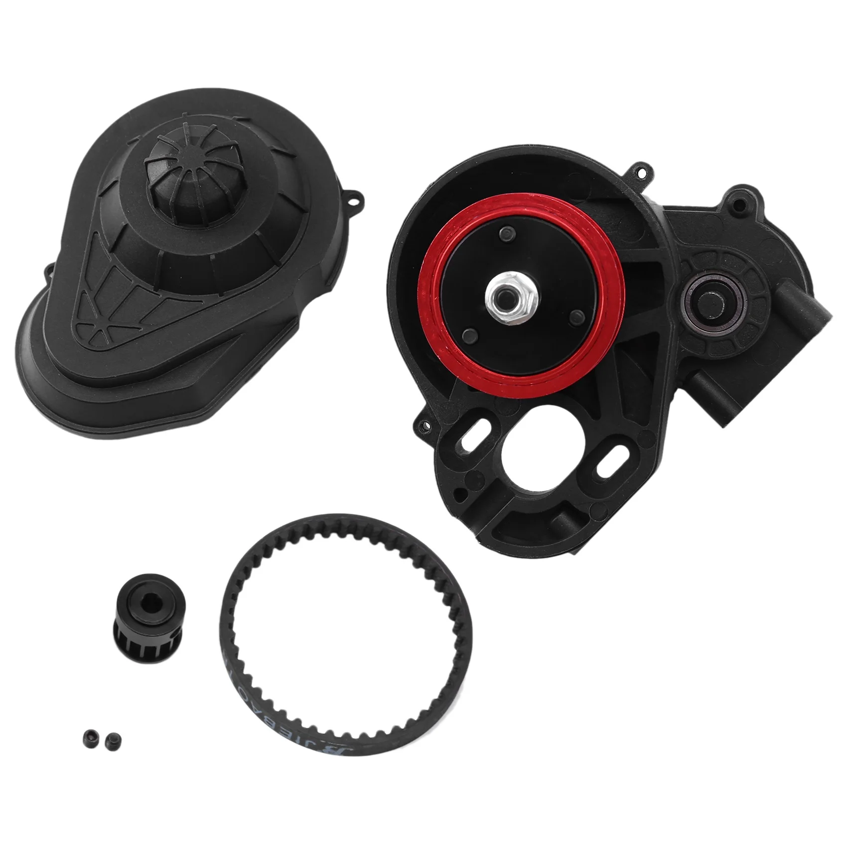 

Complete Belt Drive Transmission Gears Gearbox Set for 1/10 RC Crawler Car Axial SCX10 SCX10 II Upgrade Parts,Black