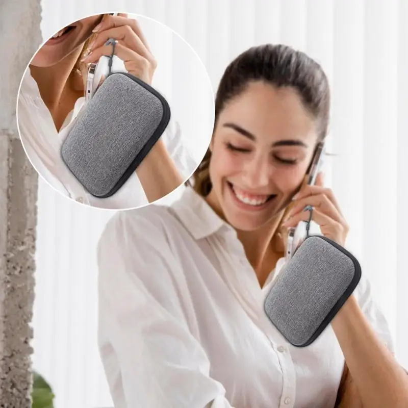 Caixa armazenamento capacidade para o BOTEPIN Voice Recorder Hard Shell Transporting Bag R58a