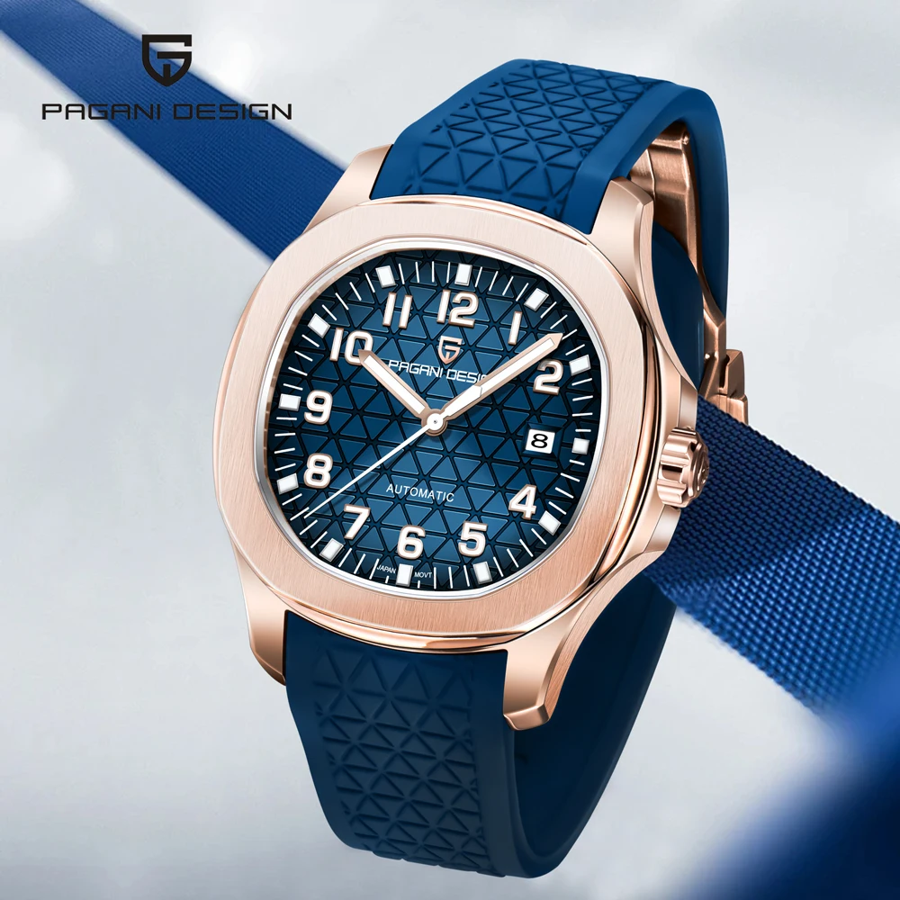 PAGANI DESIGN Men's Watch Luxury Plaid Dial 2026 New Mechanical Watch For Men MIYOTA 8215 Movt Stainless Steel Automatic Watches