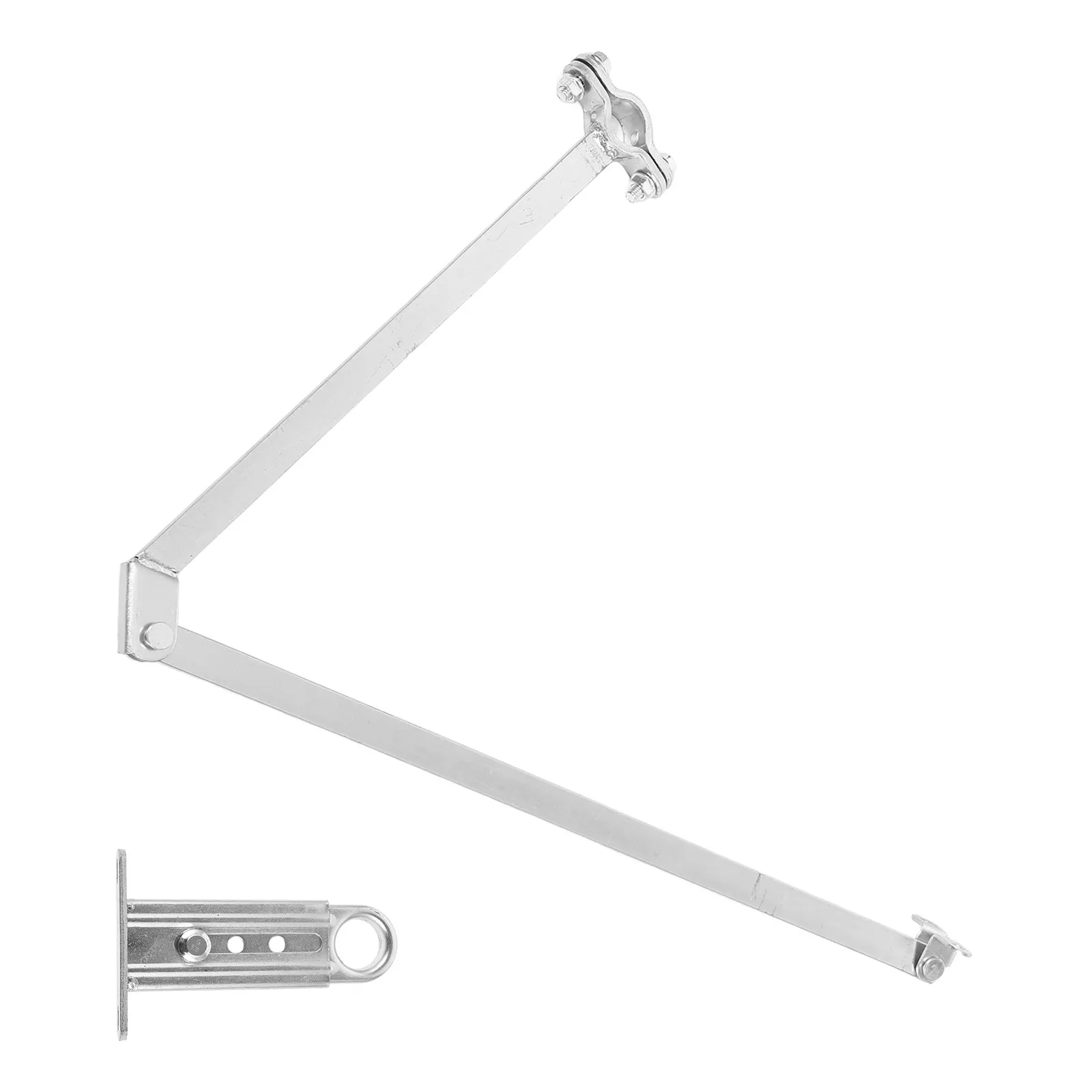 1Set Hand Crank Window Opener Curved Arm Bracket Smoke Ventilation Manual Control Stable Window Crank Handle Replacement