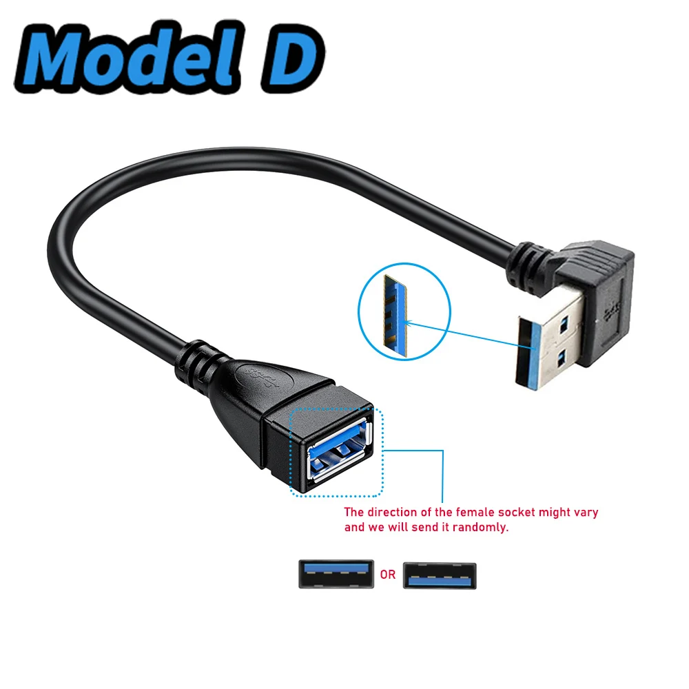 Short USB 3.0 Extension Cable USB 3.0 Male to female Cord Extension Extender USB 3.0 port protector USB 3.0 Port saver image 5