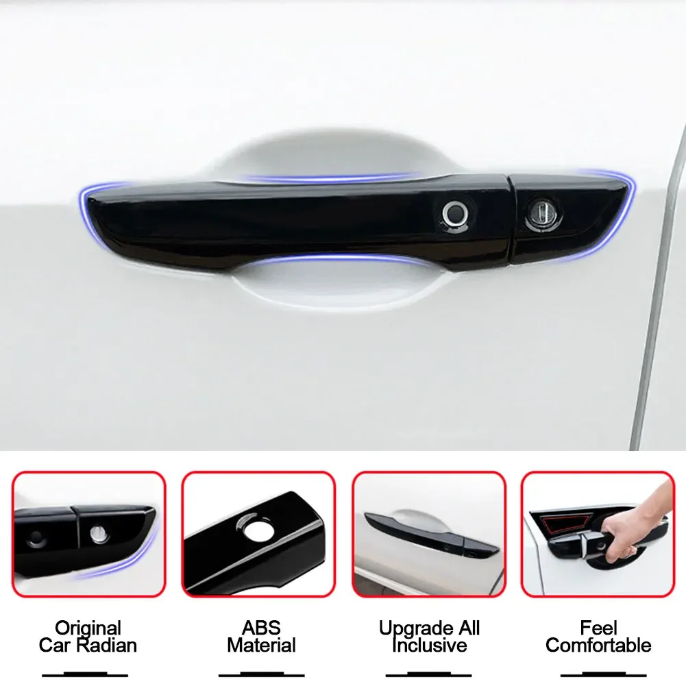 Door Handle Door Door Protective Cover Handle Decoration Modification For Ford Honda Civic 10th 2016 2017 2018 2019