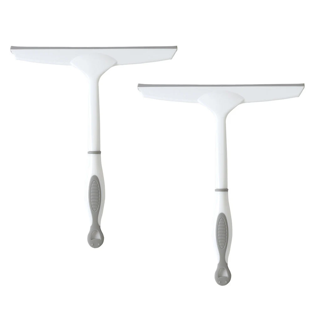 

2pcs Anti-slip Cleaner Soft Handle Glass Scraper Window Squeegee Tools Windshield Wiper Car Glass Household Cleaning