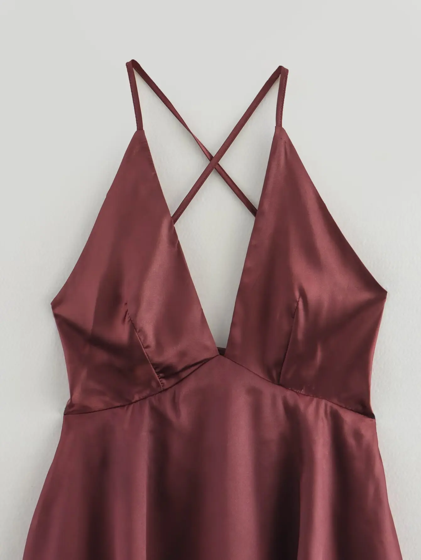 2025 francês com decote em v vestidos longos chique marrom sexy em camadas verão vintage mulher vestido sem alças noite vestido de festa moda