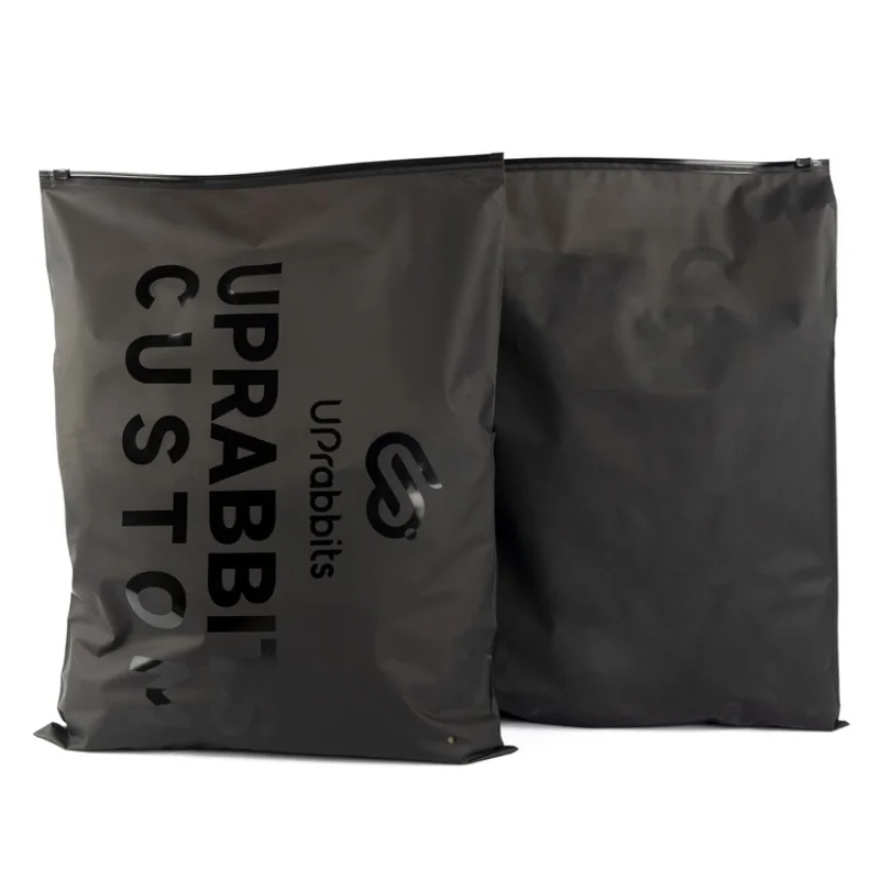 Bolsa de plástico con cierre de cremallera, embalaje de ropa resellable, estampado personalizado, Biodegradable, esmerilado, personalizado