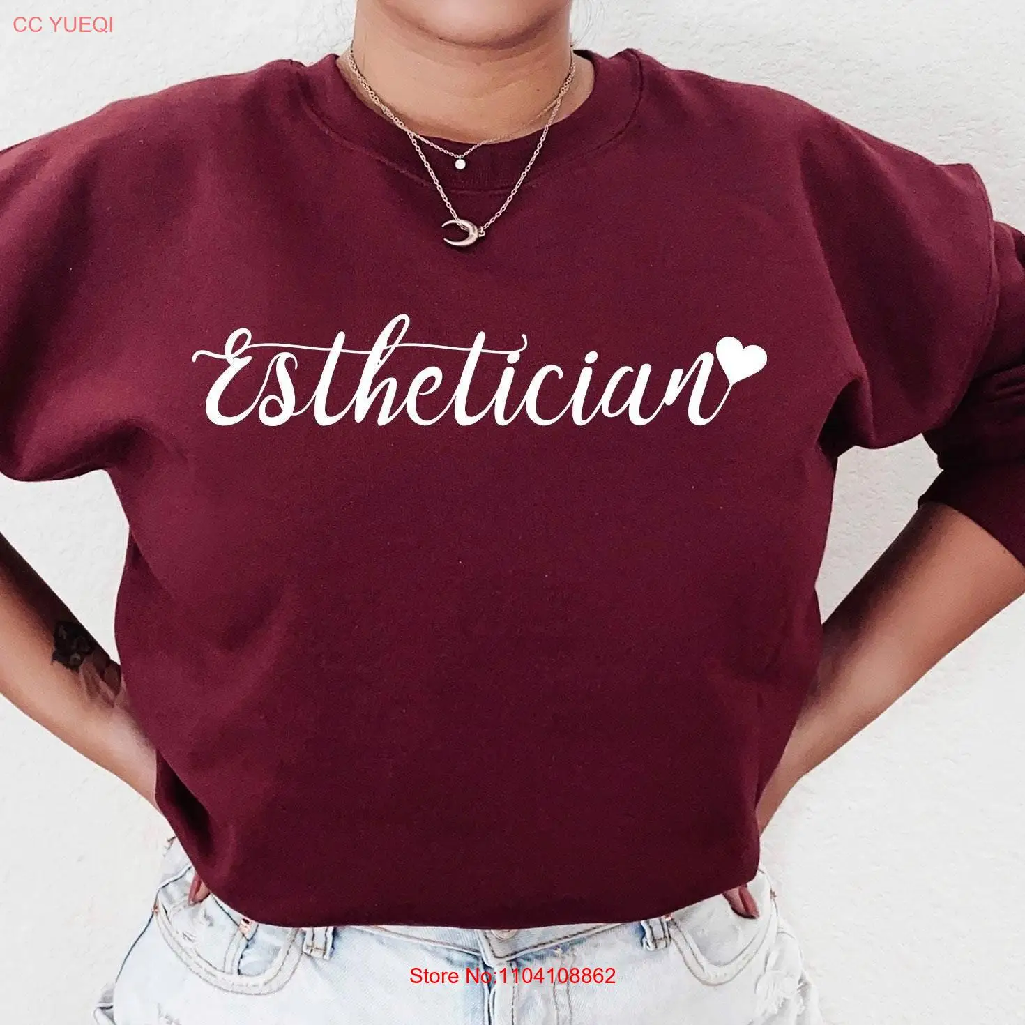 Esthetician SweaT T Shirt Beautician gifts Dermatologist Cosmetologist long or short sleeves