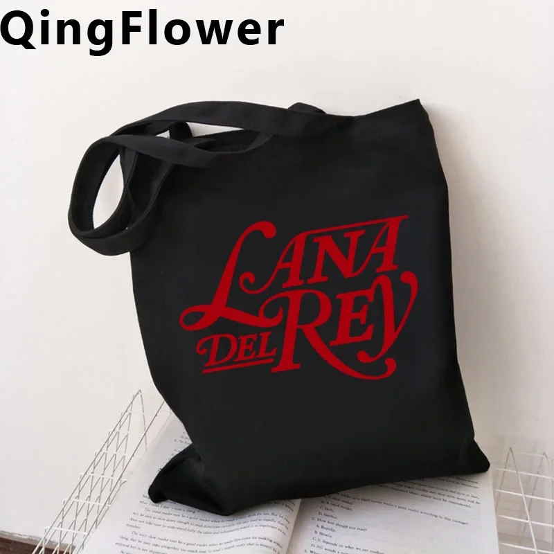 Lana Del Rey shopping bag reusable cotton bolso grocery shopper bolsas de tela bag fabric jute reciclaje sacola sacolas