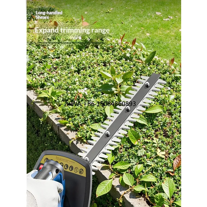 Cordless electric Hedge Trimmer, lithium battery branch cutter for courtyard orchard green fence and bush care