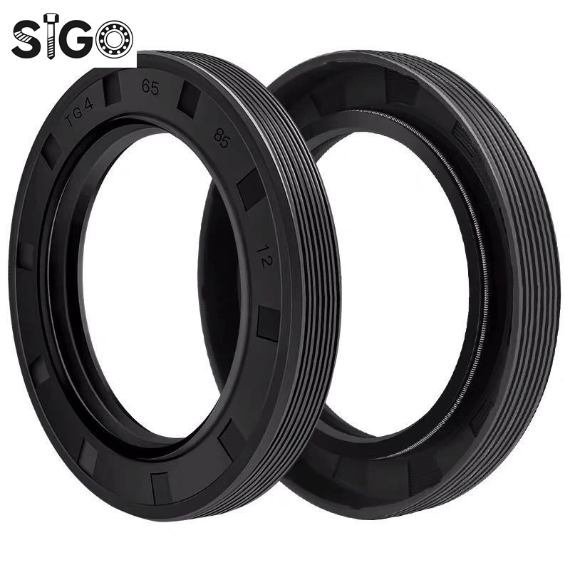 SIGO48*76*12 48x76x12 48*80*10/12 48x80x10/12 Nitrile Rubber NBR Double Lip Spring TC Ring Gasket Radial Shaft Skeleton Oil Seal