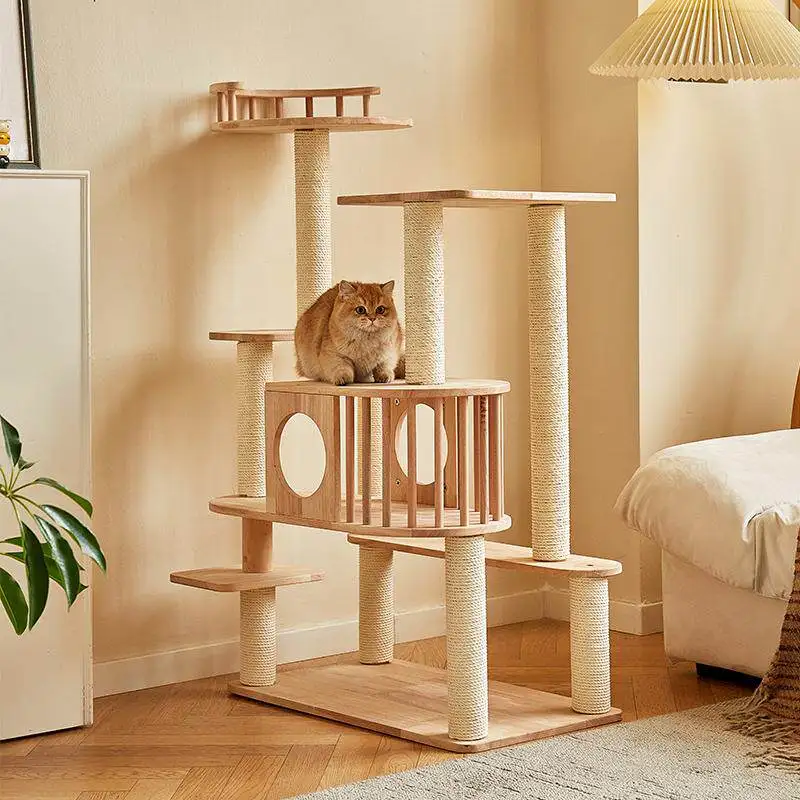 

Shelves House Cat Tower Scratcher Scrapers Tree Towers Large Cat Tower Modern Stairs Scratcher Mat Rascador De Gatos Cat Toy