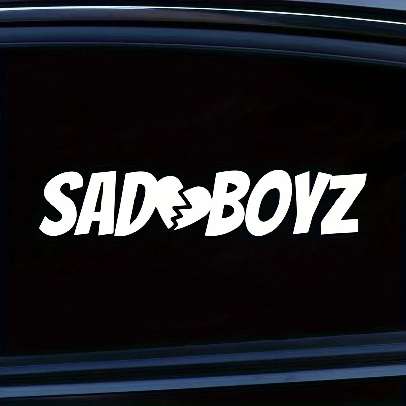 

1 шт. Экспрессивная виниловая наклейка SAD BOYS Fantasy для автомобиля: на окно, бампер, багажник, заднее стекло, для стайлинга авто