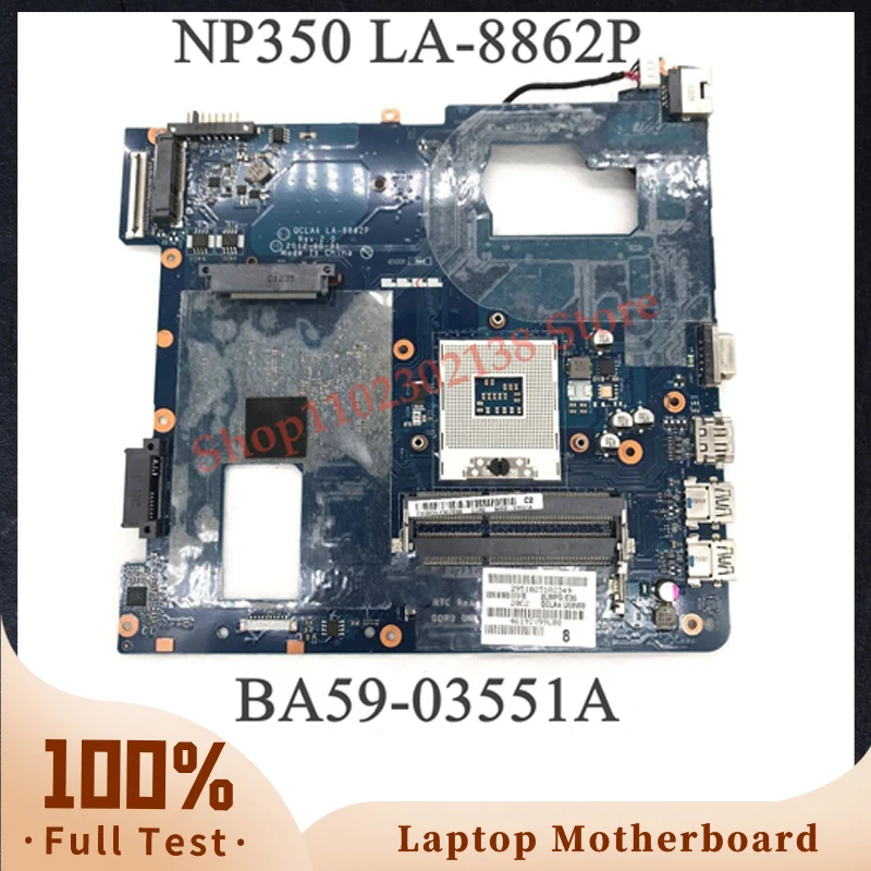 

High Quality Mainboard For NP350 NP350V5C NP350V5X Laptop Motherboard BA59-03551A QCLA4 LA-8862P HM70 DDR3 100% Full Tested OK