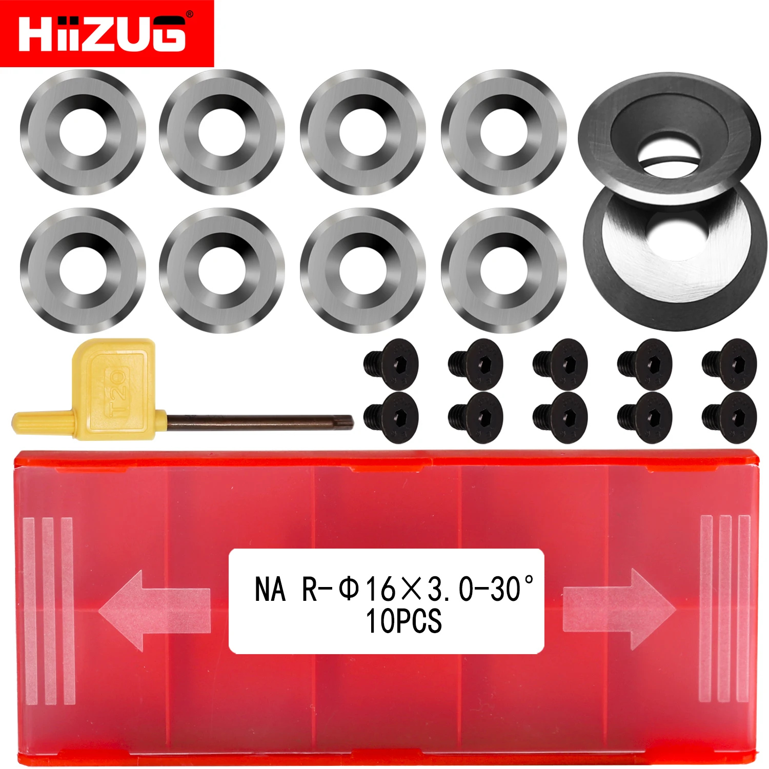 Imagem -02 - Round Carbide Inserts Negative Rake Turning Tools Cortadores de Substituição para Woodtourning Lathe Tools Carpintaria Faça Você Mesmo Tools 12 mm 16 mm