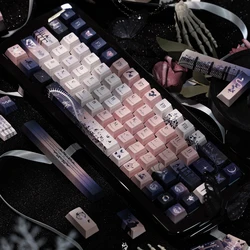Original Skeleton Ode to Death Keycaps Set Cherry Profile PBT KeyCaps For Cherry MX Switch Mechanical Keyboard Gaming