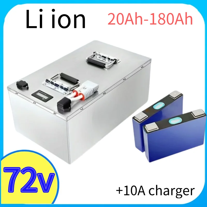 72V 20ah 40ah 60ah 80ah 100ah 120ah 150ah 180ah lifepo4 lithium battery BMS for scooter Inverter EV bike Tricycle caravan EV