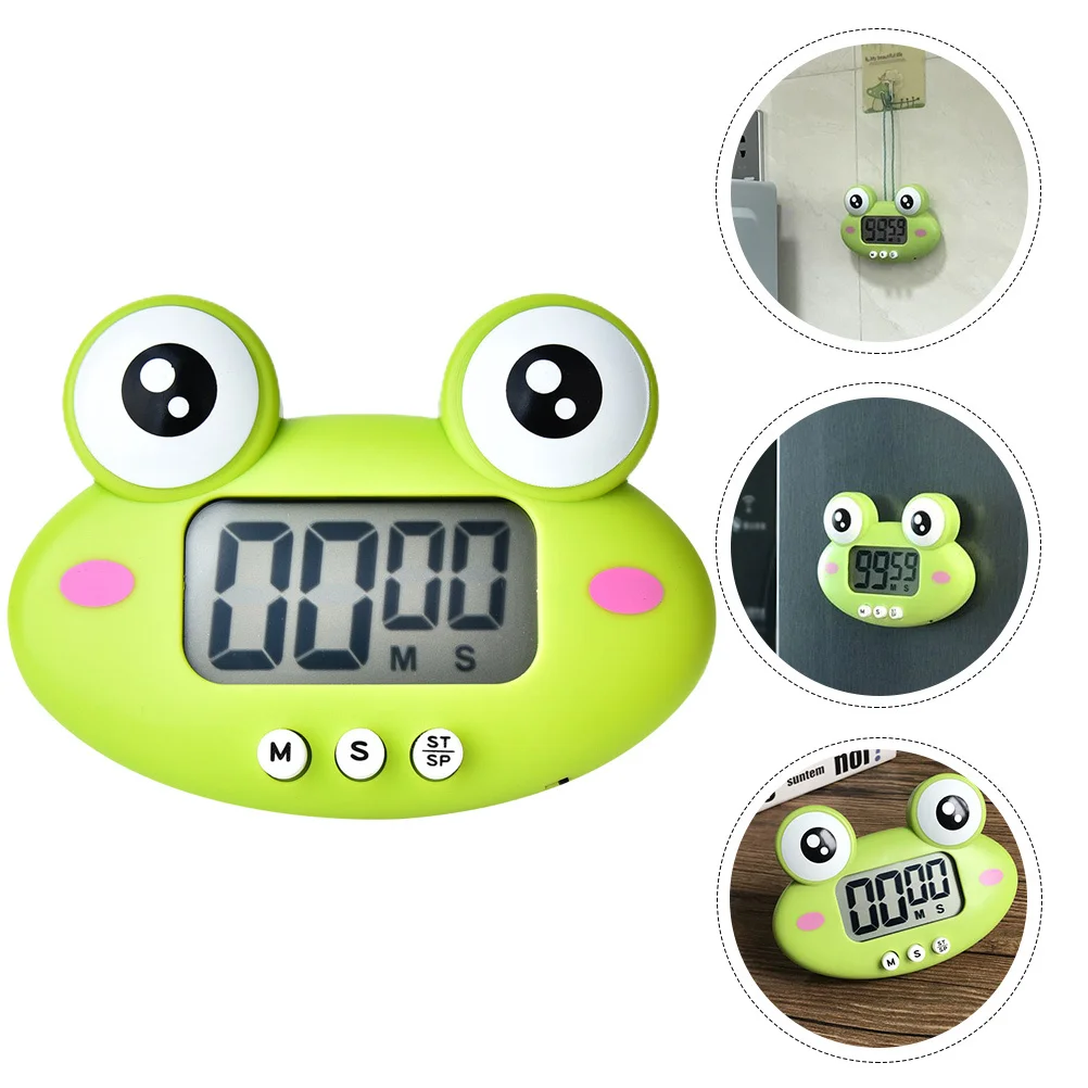 

Kitchen Countdown Clock Plastic Timer with Lovely Cartoon Design for Cooking Frying Baking and Studying Time Manager for Kids