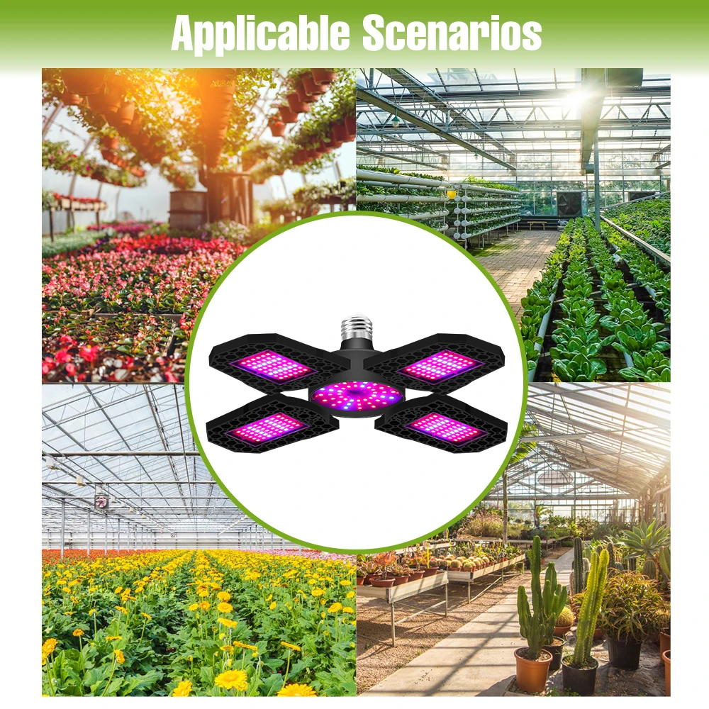 E27/E26 LED Plant Grow Light Full Spectrum Indoor Flower Seedling Hydroponics Greenhouse Tent Vegetable Cultivation Growing Lamp