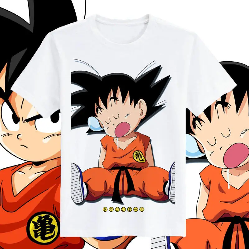 2026 Summer New Dragon Ball Anime Merchandise Trendy Brand Sun Wukong T-shirt Children's Set Pure Cotton Loose Tops