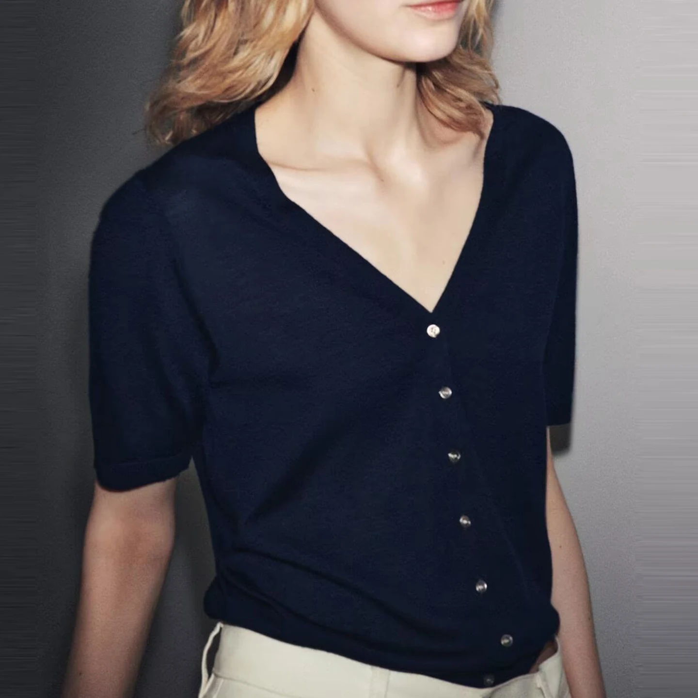 Z レディース ファッション オルト スヴェ ジェット 多用途 エレガント 個性的 2025 新作 ニット カーディガン オープンフロント スレ