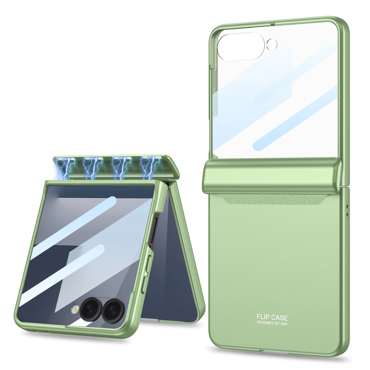Magnetisch scharnier Alles inbegrepen hoesje voor Samsung Galaxy Z Flip 7 6 Buitenscherm Beschermende matte harde hoes voor Galaxy Z Flip7 hoesje