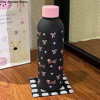 Drinking Kettle 500ml Insulated Bottle Leak Proof Small Mouth Small Caliber Thermal Cup Cartoon Portable Coffee Thermos Mug