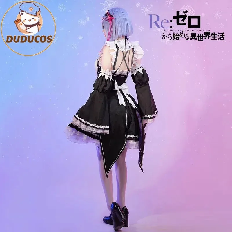 

zizi 2025 /Ramm Anime DUDU-R Women Cute Maid Uniform Costume Remm Cosplay