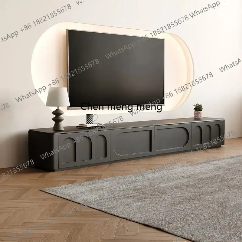 

F5822 Ornament Italian Office Tv Cabinet Black European Space Saving Bedroom Tv Cabinet Living Room Szafka Pod Telewizor Furnit