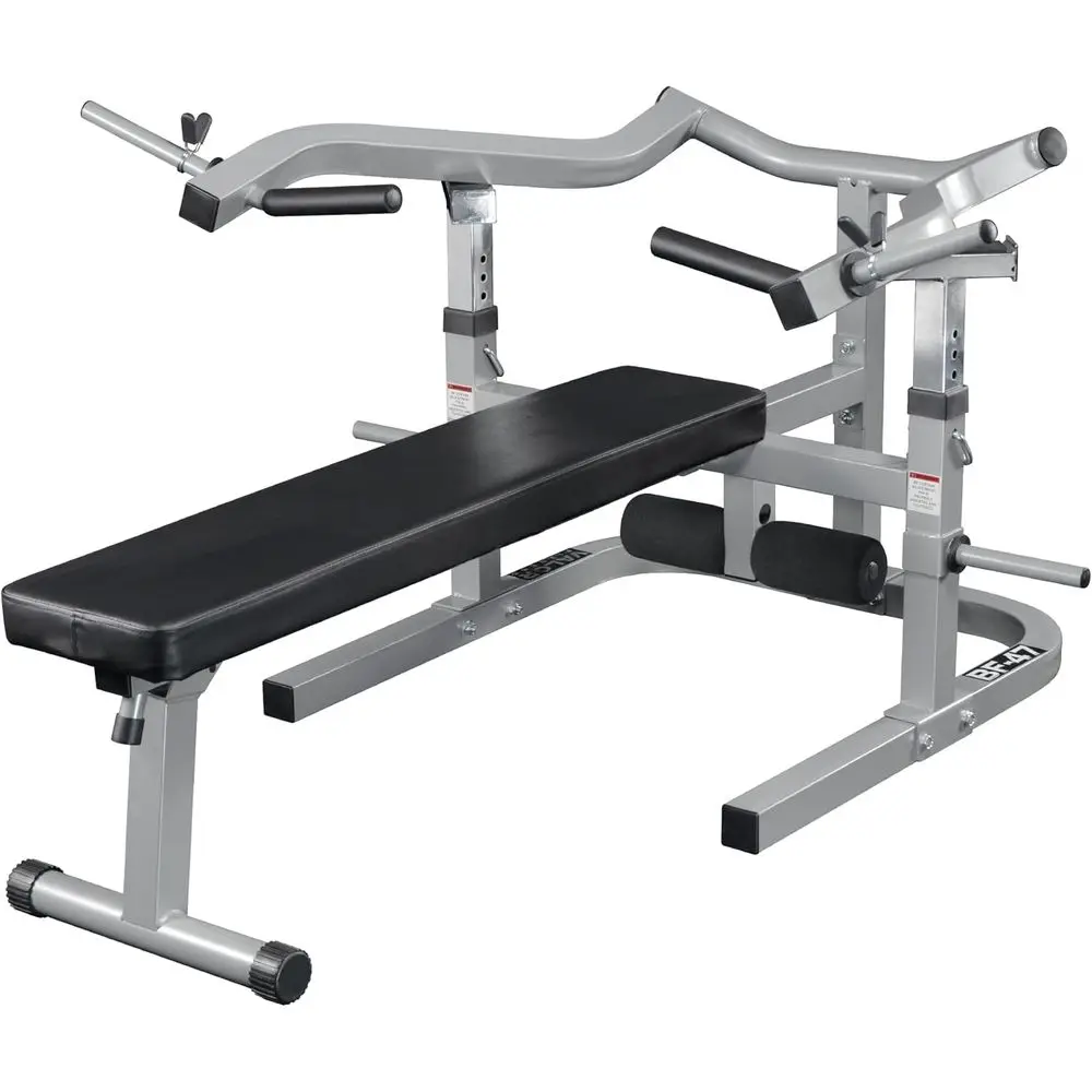 

Многофункциональная регулируемая скамья для силовых тренировок дома - для силовых упражнений с независимыми подставками для рук, грузоподъемность до 250 фунтов