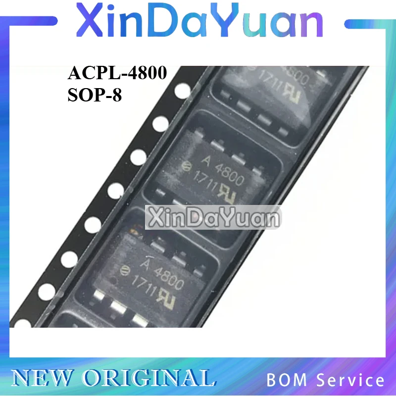 5 pcs  A4800 HCPL-4800 ACPL-4800 SOP-8 Inlet Optocoupler