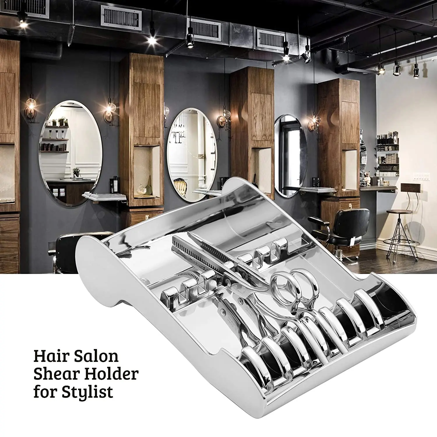 

Barber Scissors Storage Rack Salon Scissors Holder Container Hair Cutting Shears Display Box Hairdressing Barbershop Accessory